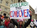 Woman With Big Sign