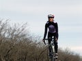 Woman with Bike Royalty Free Stock Photo