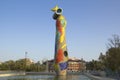 Woman and Bird, Joan Miro, Barcelona, Spain Royalty Free Stock Photo