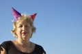 Woman from birhtday party Royalty Free Stock Photo