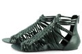 Woman black sandals Royalty Free Stock Photo