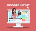 Woman blogger review.