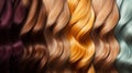 Woman blond texture long brown salon fashion shiny hair beauty background style woman Royalty Free Stock Photo