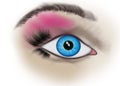 Woman blue eye Royalty Free Stock Photo