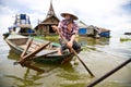 Woman in boat, Tonle Sap