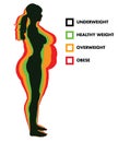 Woman Body Mass Index BMI categories