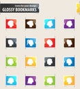 Woman Bookmark Icons