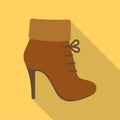 Woman boot icon of vector illustration for web and mobile