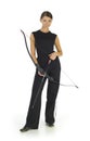 Woman with bow Royalty Free Stock Photo