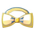 Woman bow tie icon, cartoon style Royalty Free Stock Photo