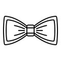 Woman bow tie icon, outline style Royalty Free Stock Photo