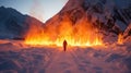 Frozen Fire: A Captivating Photoshoot Of Forests And Mount Vinson