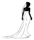 Bride Bridal Wedding Dress Silhouette Woman Design