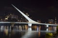 The woman bridge. Buenos Aires, Argentina. Puerto Madero by nigh Royalty Free Stock Photo