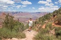 Woman at a Bright Angel Trail resthouse