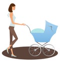 Woman with buggy