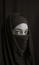 Woman in burka Royalty Free Stock Photo