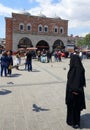 Woman in Burka in Istanbul, Turkey Royalty Free Stock Photo