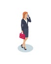 Woman Businesswoman Closeup Vector Illustration Royalty Free Stock Photo