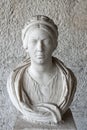 Woman bust at Stoa of Attalos, The Ancient Agora, Athens, Greece