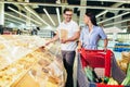 Couple bying products in zero waste shop Royalty Free Stock Photo