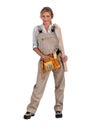 Woman carpenter Royalty Free Stock Photo