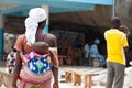 Woman with child, Benin, Africa Royalty Free Stock Photo