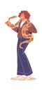 Woman carrying lovely snake pet Royalty Free Stock Photo