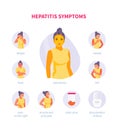 Hepatitis Symptoms Vector