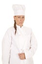 Woman chef sad Royalty Free Stock Photo