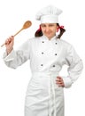 Woman chef in uniform