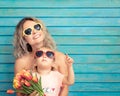 Mother`s day spring holiday concept Royalty Free Stock Photo