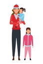 Woman with children avatars