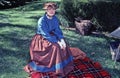 Woman in Civil War era dress. Royalty Free Stock Photo