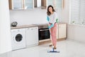 Woman Cleaning Floor With Mop Royalty Free Stock Photo