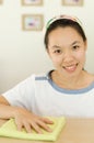 Woman cleaning Royalty Free Stock Photo