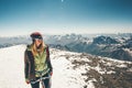 Woman climber reached Elbrus mountain summit