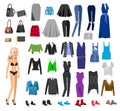 Woman Clothes. Wardrobe Royalty Free Stock Photo