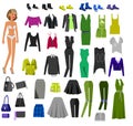 Woman Clothes. Wardrobe Royalty Free Stock Photo