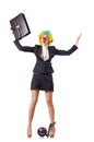 Woman clown Royalty Free Stock Photo