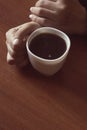 Woman in coffee shop