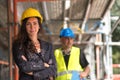 Woman construction manager Royalty Free Stock Photo