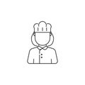 Woman cook avatar icon Royalty Free Stock Photo