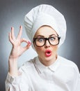 Woman cook, chef Royalty Free Stock Photo