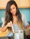 Woman Cooking Dinner