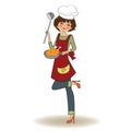 Woman cooking Royalty Free Stock Photo