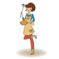 Woman cooking Royalty Free Stock Photo