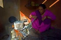 Woman cooking in the kitchen