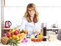 Woman cooking in the kitchen