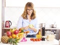 Woman cooking in the kitchen